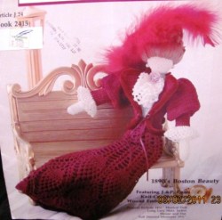2415 CREATE CROCHET 14'' GIBSON DOLL,1890S ENSEMBLE PATTERN